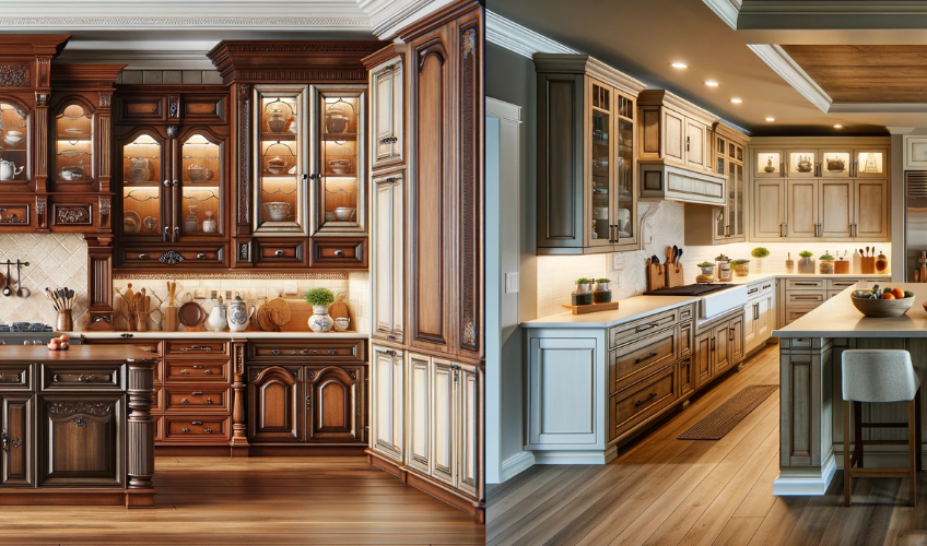Traditional and Transitional Kitchen Cabinets