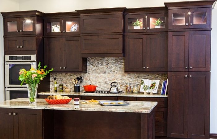 S1 Java-Coffee Contemporary Kitchen Cabinets